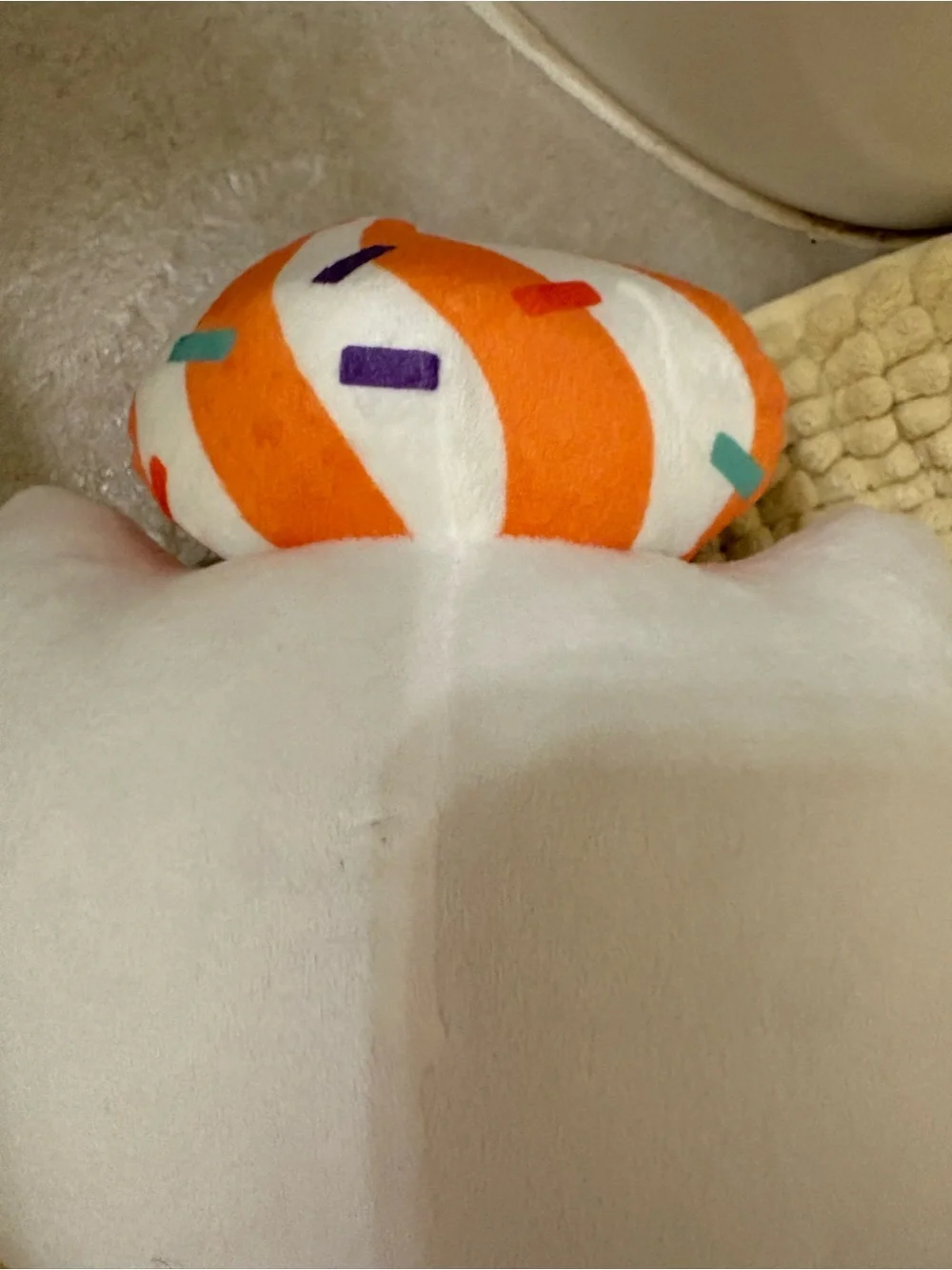 Hello Kitty Halloween Plush  in White, Orange & Teal